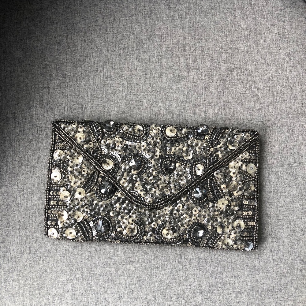 NWT embellished clutch